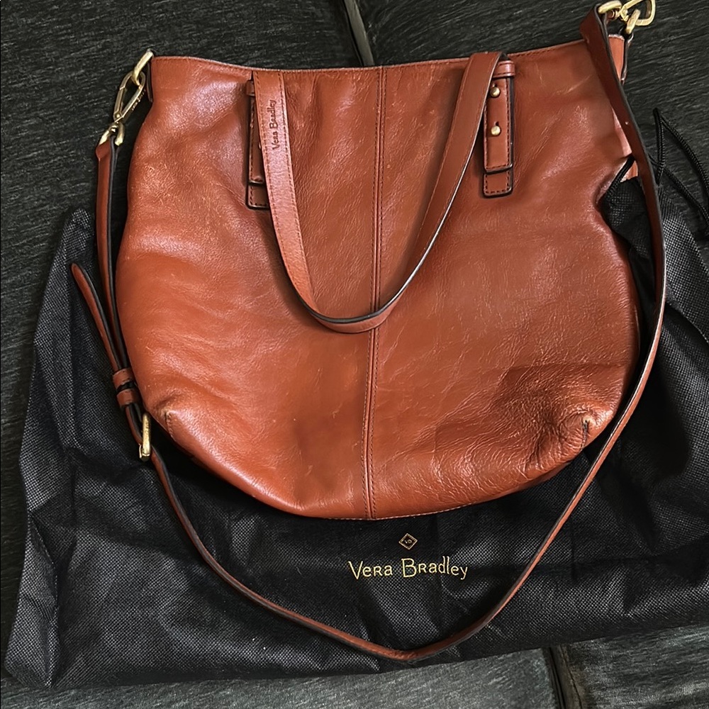 Vera Bradley Tan Shoulder Bag with Vintage Appeal